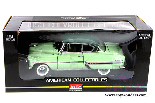 Sun Star USA - Chevy Bel Air Hard Top (1953, 1/18 scale diecast model car, Green) 1604