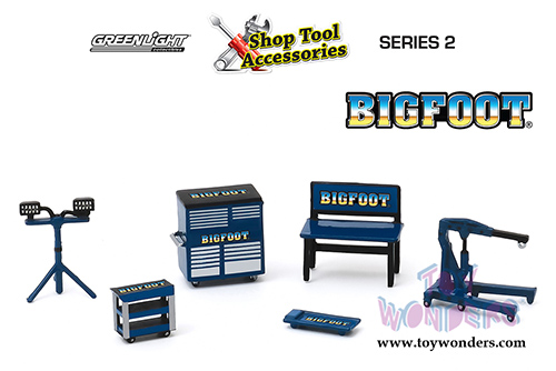 Greenlight - BIGFOOT&reg; - Shop Tool Accessories Series 2 (6 pc. set, 1:64 Scale) 16040A/48