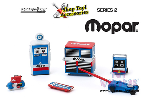 Greenlight - MOPAR&reg; - Shop Tool Accessories Series 2 (6 pc. set, 1:64 Scale) 16040B/48
