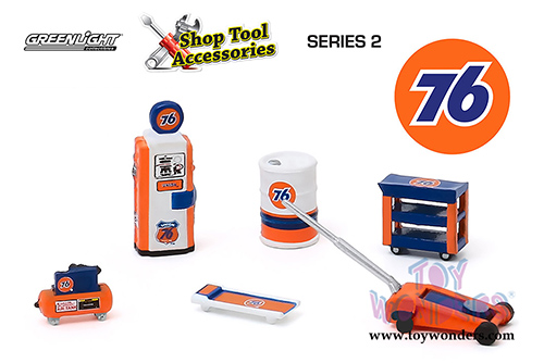 Greenlight - Union 76&reg; - Shop Tool Accessories Series 2 (6 pc. set, 1:64 Scale) 16040C/48