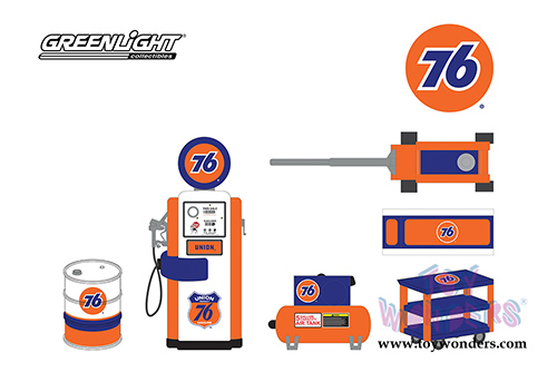 Greenlight - Union 76&reg; - Shop Tool Accessories Series 2 (6 pc. set, 1:64 Scale) 16040C/48