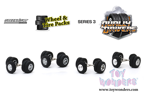 Greenlight - Auto Body Shop - Wheel & Tire Packs Series 3 | Dually Drivers (1/64 scale) 16050A/48