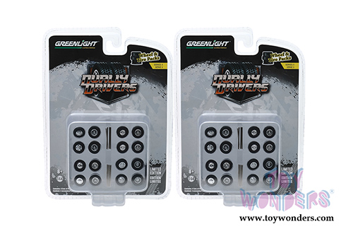 Greenlight - Auto Body Shop - Wheel & Tire Packs Series 3 | Dually Drivers (1/64 scale) 16050A/48