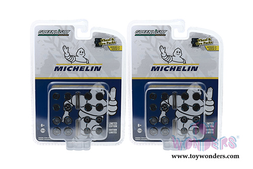Greenlight - Auto Body Shop - Wheel & Tire Packs Series 3 | Michelin Tires (1/64 scale) 16050B/48