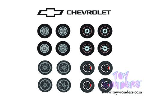 16090A/48 Greenlight Auto Body Shop Wheel & Tire Packs Series 5 Chevrolet Corvette model diecast car accessories