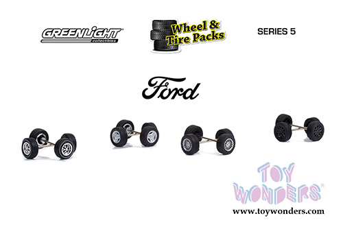 Greenlight - Auto Body Shop - Wheel & Tire Packs Series 5 | Ford Mustang (1/64 scale) 16090C/48