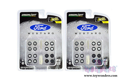Greenlight - Auto Body Shop - Wheel & Tire Packs Series 5 | Ford Mustang (1/64 scale) 16090C/48