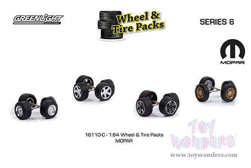16110C/48 Greenlight Auto Body Shop Wheel & Tire Packs Series 6 Mopar model diecast car accessories