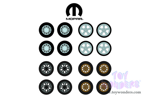 16110C/48 Greenlight Auto Body Shop Wheel & Tire Packs Series 6 Mopar model diecast car accessories