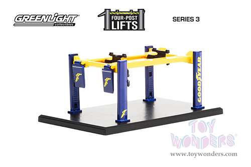16130A/48 Greenlight Auto Body Shop Four-Post Lifts Series 3 model diecast car accessories
