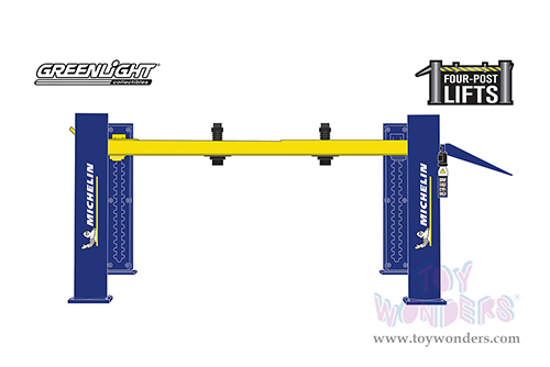 16130B/48 Greenlight Auto Body Shop Four-Post Lifts Series 3 Michelin Tires model diecast car accessories