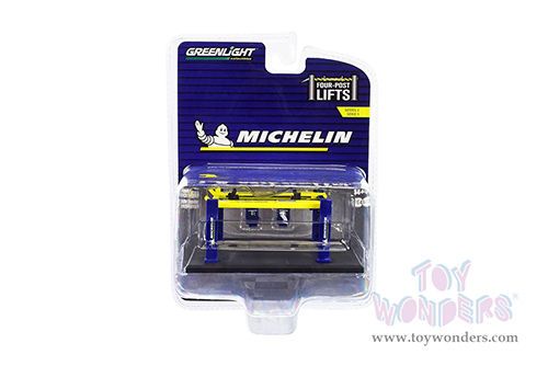 16130B/48 Greenlight Auto Body Shop Four-Post Lifts Series 3 Michelin Tires model diecast car accessories