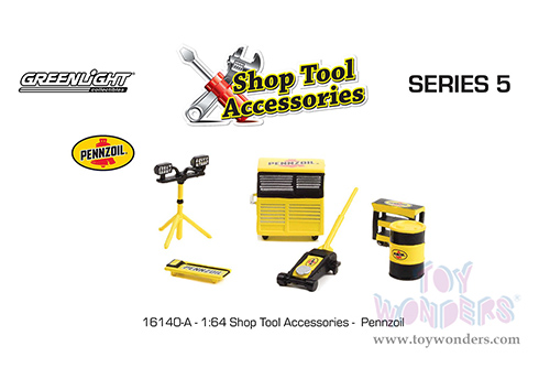 16140A/48 Greenlight Shop Tool Accessories Series 5 Pennzoil model diecast car accessories