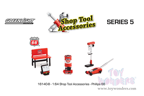 16140B/48 Greenlight Shop Tool Accessories Series 5 Phillips 66 model diecast car accessories