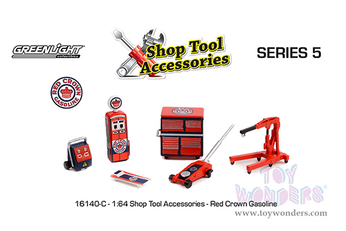 16140C/48 Greenlight Shop Tool Accessories Series 5 Red Crown Gasoline model diecast car accessories