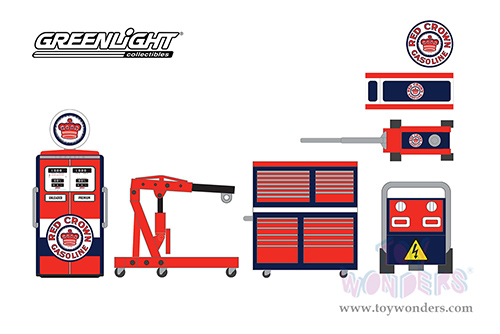 16140C/48 Greenlight Shop Tool Accessories Series 5 Red Crown Gasoline model diecast car accessories