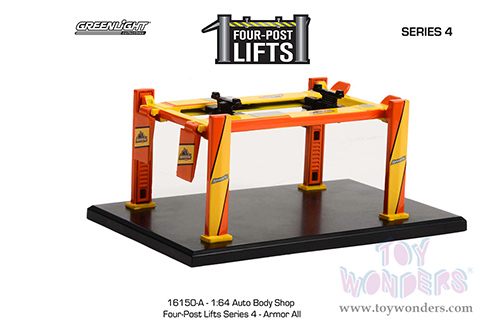 16150A/48 Greenlight Auto Body Shop Four-Post Lifts Series 4 diecast model car accessories
