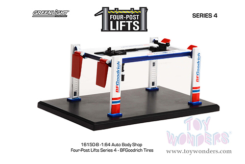 16150B/48 Greenlight Auto Body Shop Four-Post Lifts Series 4 diecast model car accessories