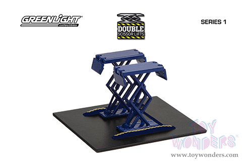 16160A/48 Greenlight Auto Body Shop Automotive Double Scissor Lifts Series 1 diecast model car accessories
