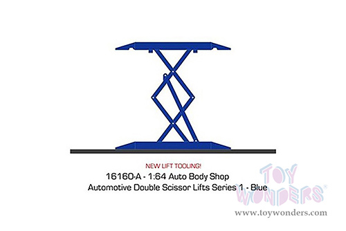 16160A/48 Greenlight Auto Body Shop Automotive Double Scissor Lifts Series 1 diecast model car accessories