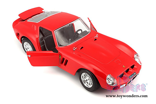 BBurago Original Series - Ferrari 250 GTO Hard Top (1/18 scale diecast model car, Red) 16602R