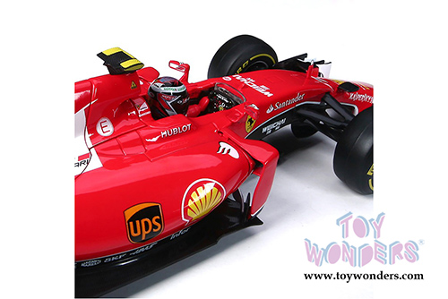 BBurago Ferrari Racing - SF15-T 2015 Ferrari Racing Formula 1 Kimi Raikkonen #7 (1/18 scale diecast model car, Red) 16801R