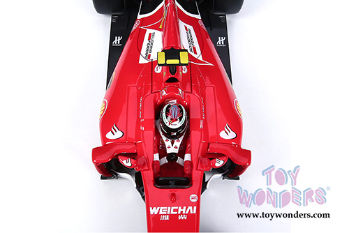 BBurago Ferrari Racing - SF15-T 2015 Ferrari Racing Formula 1 Kimi Raikkonen #7 (1/18 scale diecast model car, Red) 16801R