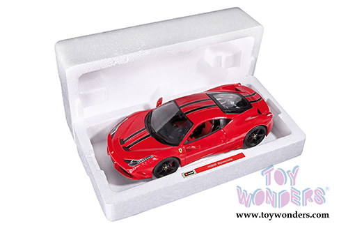 BBurago Signature Series - Ferrari 458 Speciale Hardtop (1/18 scale diecast model car, Red) 16903R