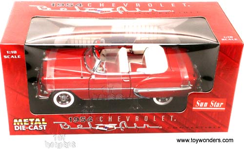 Sun Star - Chevrolet Bel Air Convertible (1954, 1:18, Red) 1710