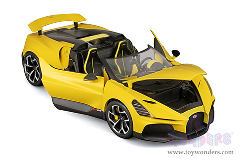 BBurago - Bugatti Mistral (1/18 scale diecast model car, Yellow) 18-11051YL