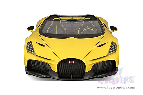 BBurago - Bugatti Mistral (1/18 scale diecast model car, Yellow) 18-11051YL