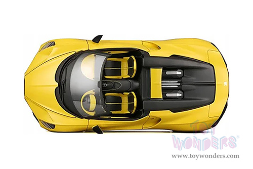 BBurago - Bugatti Mistral (1/18 scale diecast model car, Yellow) 18-11051YL