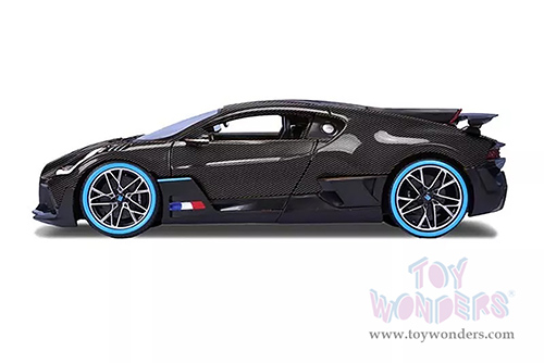 BBurago 50th Anniversary | Cabon Series - Bugatti Divo (1/18 scale diecast model car, Carbon Fiber) 18-11101