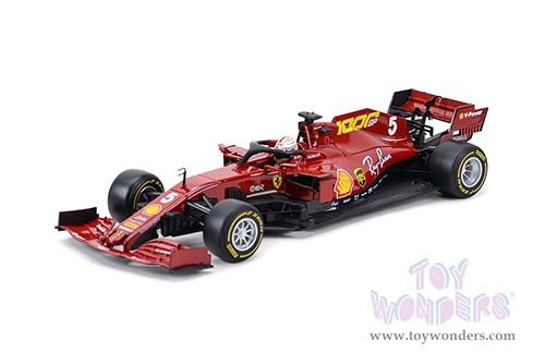 BBurago Ferrari Racing - Ferrari SF1000 #5 Sebastian Vettel Tuscan GP Formula One F1 (2020) "Ferrari's 1000th Race" (1/18 scale diecast model car, Red) 18-16808VETT