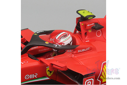 BBurago Ferrari Racing - Ferrari SF21 #16 Charles Leclerc Formula One F1 Car (2021) (1/18 scale diecast model car, Red) 18-16809LECL