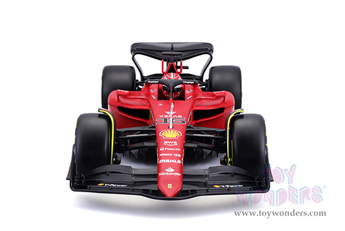 BBurago Ferrari Racing - Ferrari F1-75 #16 Charles Leclerc Formula One F1 Car (2022) "Formula Racing" (1/18 scale diecast model car, Red) 18-16811LECL