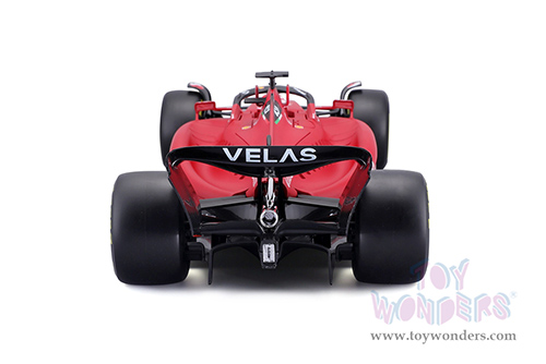 BBurago Ferrari Racing - Ferrari F1-75 #16 Charles Leclerc Formula One F1 Car (2022) "Formula Racing" (1/18 scale diecast model car, Red) 18-16811LECL