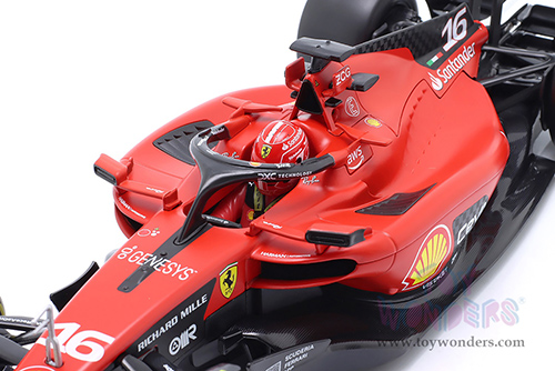 BBurago Formula Racing - Ferrari SF-23 #16 Charles Leclerc Formula One F1 World Championship (2023) (1/18 scale diecast model car, Red) 18-16812/16