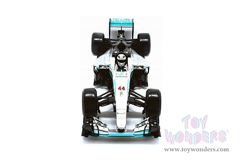 BBurago - Mercedes AMG F1 W12 E Performance #44 Lewis Hamilton Formula 1 (2016) (1/18 scale diecast model car, Silver/Turquoise) 18-18001HAMI