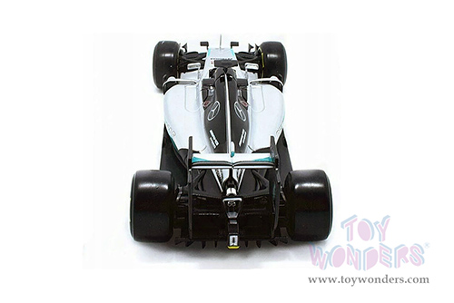 BBurago - Mercedes AMG F1 W12 E Performance #44 Lewis Hamilton Formula 1 (2016) (1/18 scale diecast model car, Silver/Turquoise) 18-18001HAMI