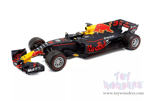 BBurago - Renault Red Bull Racing TAG Heuer RB13 #3 Daniel Ricciardo Formula One F1 (1/18 scale diecast model car, Dark Blue) 18-18002RICC