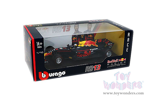BBurago - Renault Red Bull Racing TAG Heuer RB13 #3 Daniel Ricciardo Formula One F1 (1/18 scale diecast model car, Dark Blue) 18-18002RICC