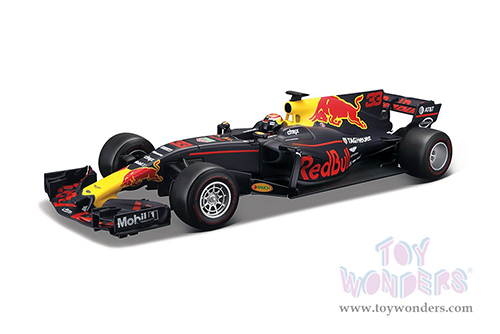 BBurago - Renault Red Bull Racing TAG Heuer RB13 #33 Max Verstappen Formula One F1 (1/18 scale diecast model car, Black) 18-18002VERS