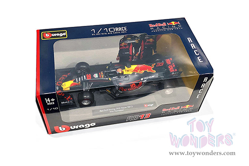 BBurago - Renault Red Bull Racing TAG Heuer RB13 #33 Max Verstappen Formula One F1 (1/18 scale diecast model car, Black) 18-18002VERS