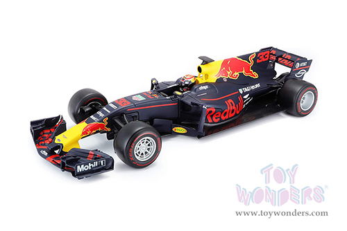 BBurago - Renault Red Bull Racing TAG Heuer RB13 #33 Max Verstappen Formula One F1 (1/18 scale diecast model car, Black) 18-18002VERS