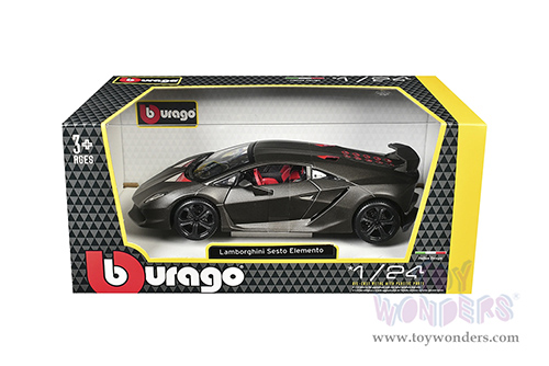 BBurago - Lamborghini Sesto Elemento (1/24 scale diecast model car, Grey) 18-21061GY