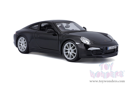 BBurago - Porsche 911 Carrera S (2011, 1/24 scale diecast model car, Black) 18-21065BK
