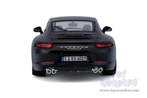 BBurago - Porsche 911 Carrera S (2011, 1/24 scale diecast model car, Black) 18-21065BK