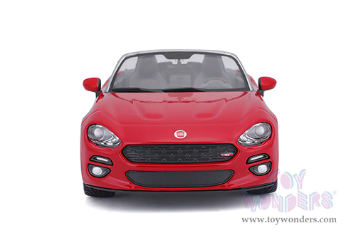 BBurago - Fiat 124 Spider (1/24 scale diecast model car, Red) 18-21083R