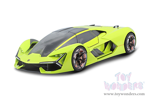 BBurago - Lamborghini Terzo Millennio (1/24 scale diecast model car, Lime Green/Black Top) 18-21094GN